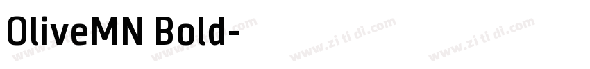 OliveMN Bold字体转换